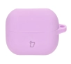 Etui na słuchawki Bizon Silikonowe z karabińczykiem do Samsung Galaxy Buds 3/3 Pro Fioletowy