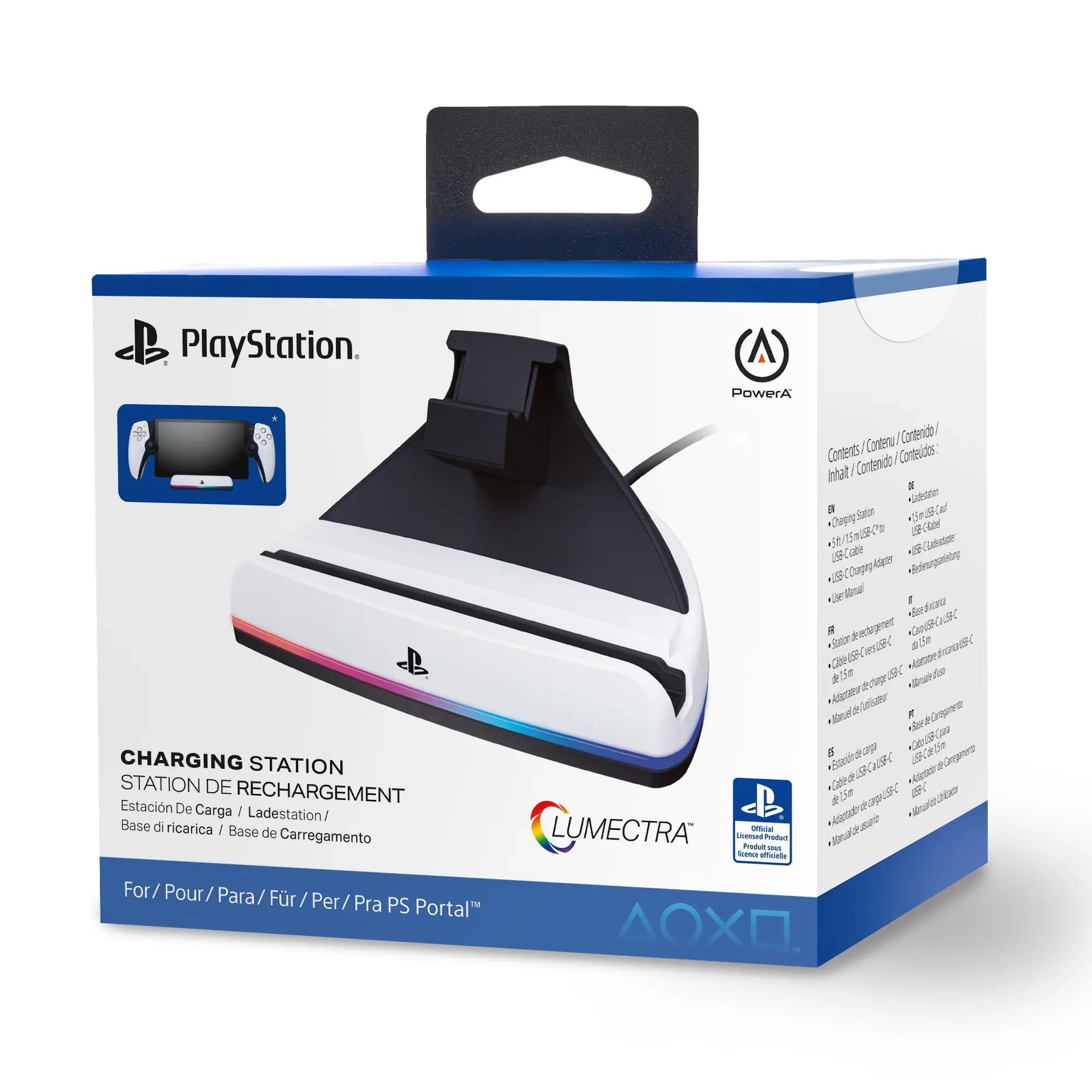 Odtwarzacz do streamingu Sony PlayStation Portal + ładowarka PowerA Lumectra