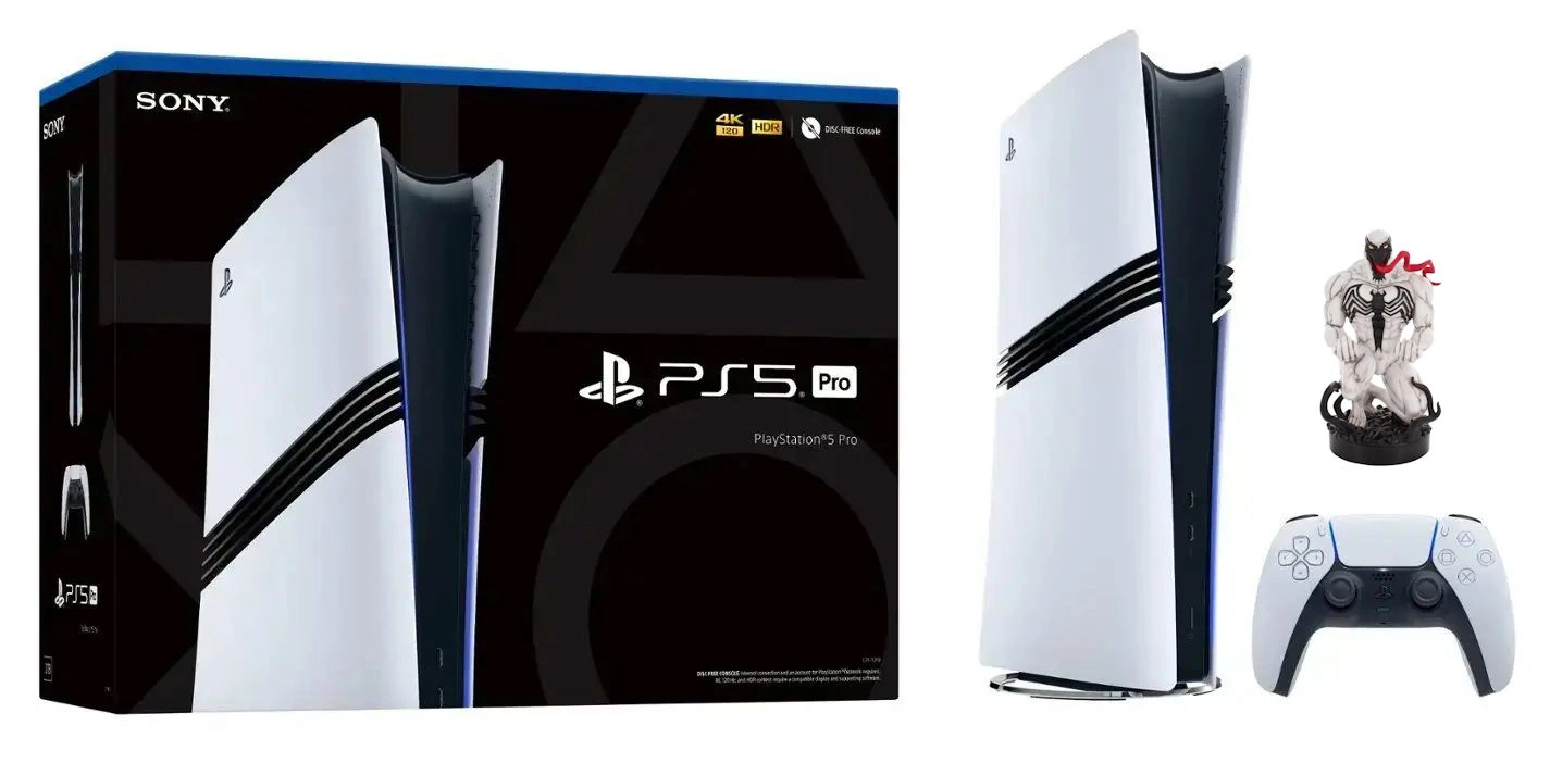 Konsola Sony PlayStation 5 Pro (PS5) 2TB + Stojak na pada Cable Guys Marvel Anti-Venom