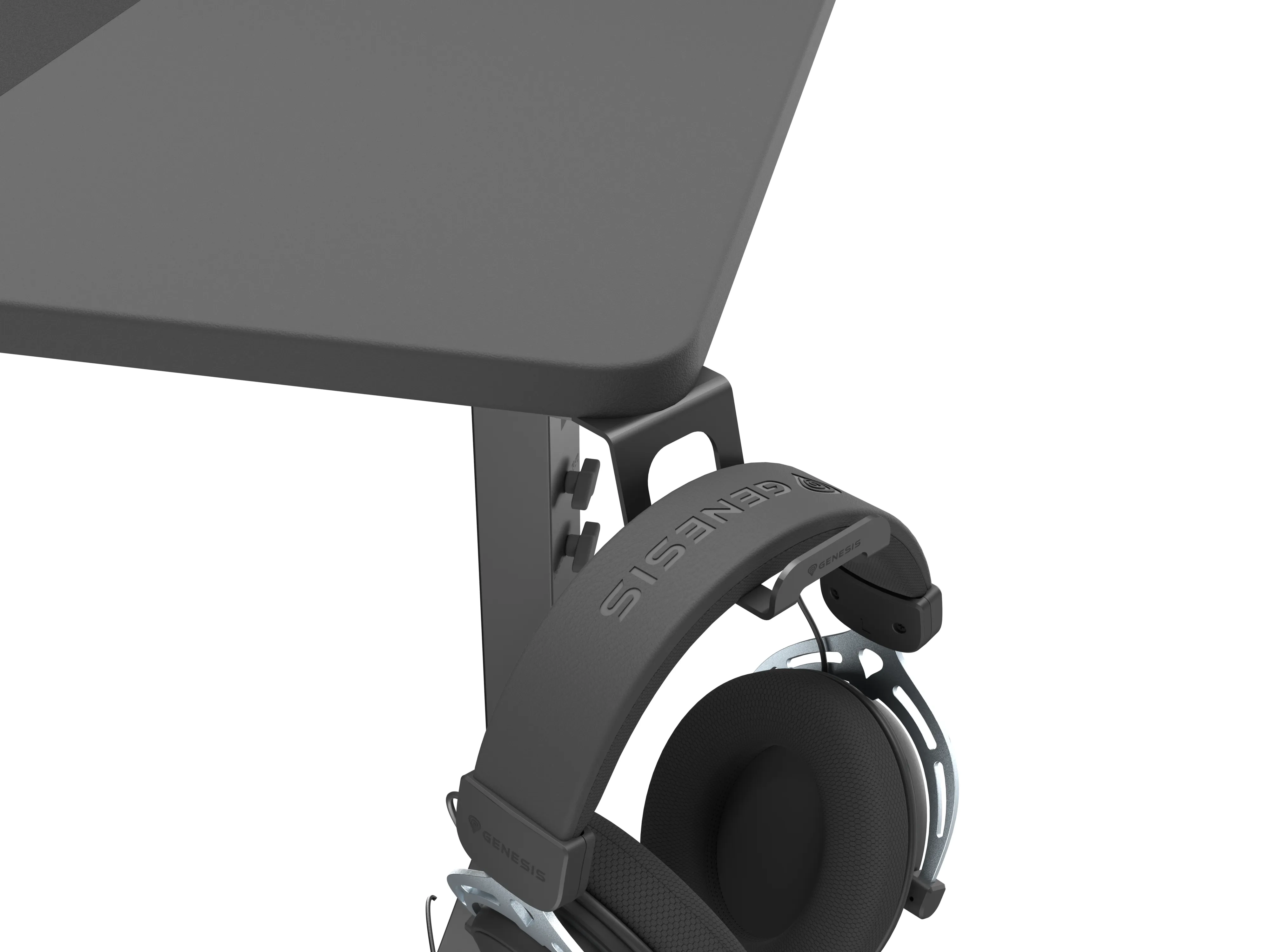 Biurko Genesis Holm Modular 140 140cm Regulacja wysokości Czarny