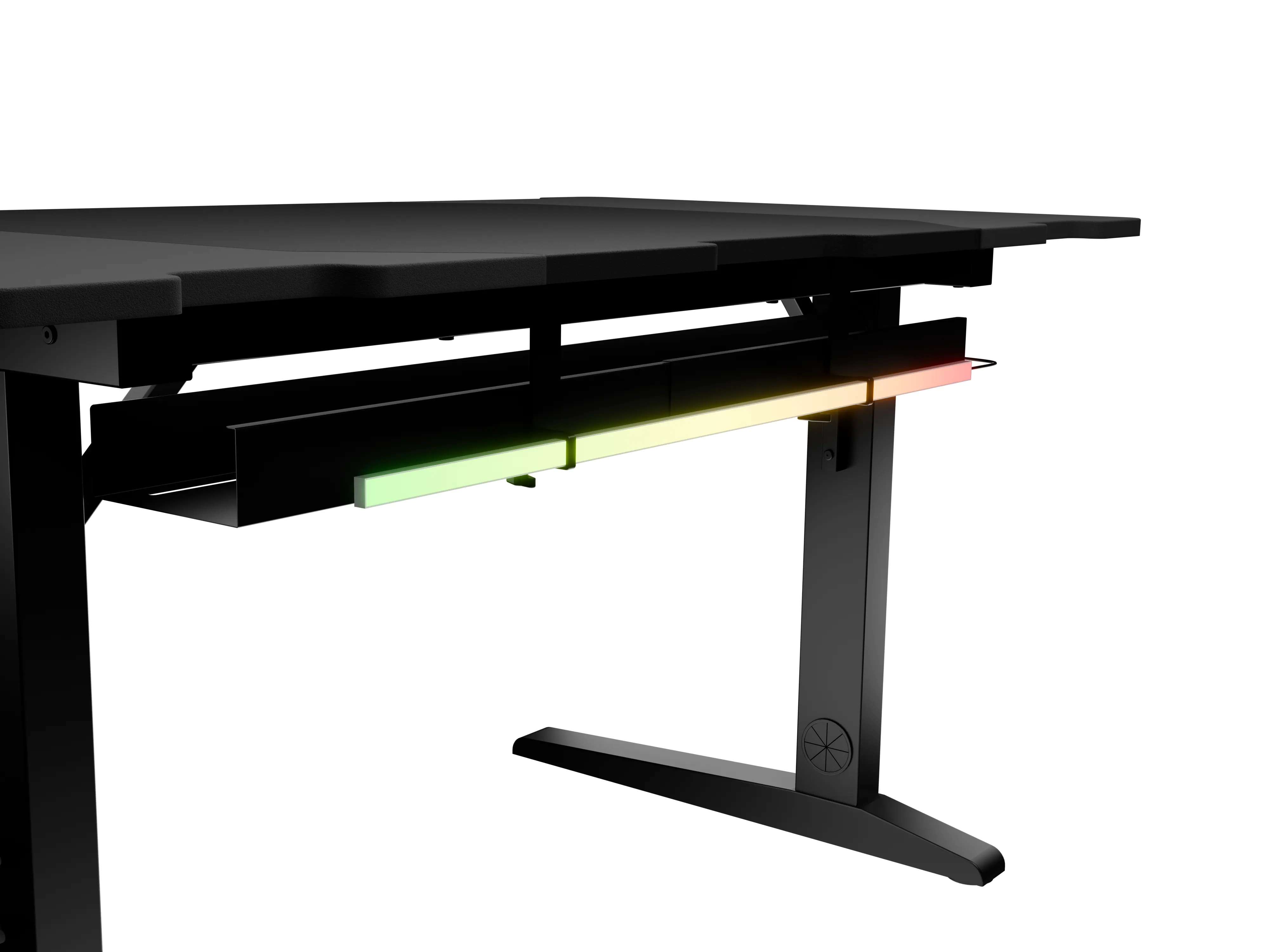 Biurko Genesis Holm Modular 140 140cm Regulacja wysokości Czarny