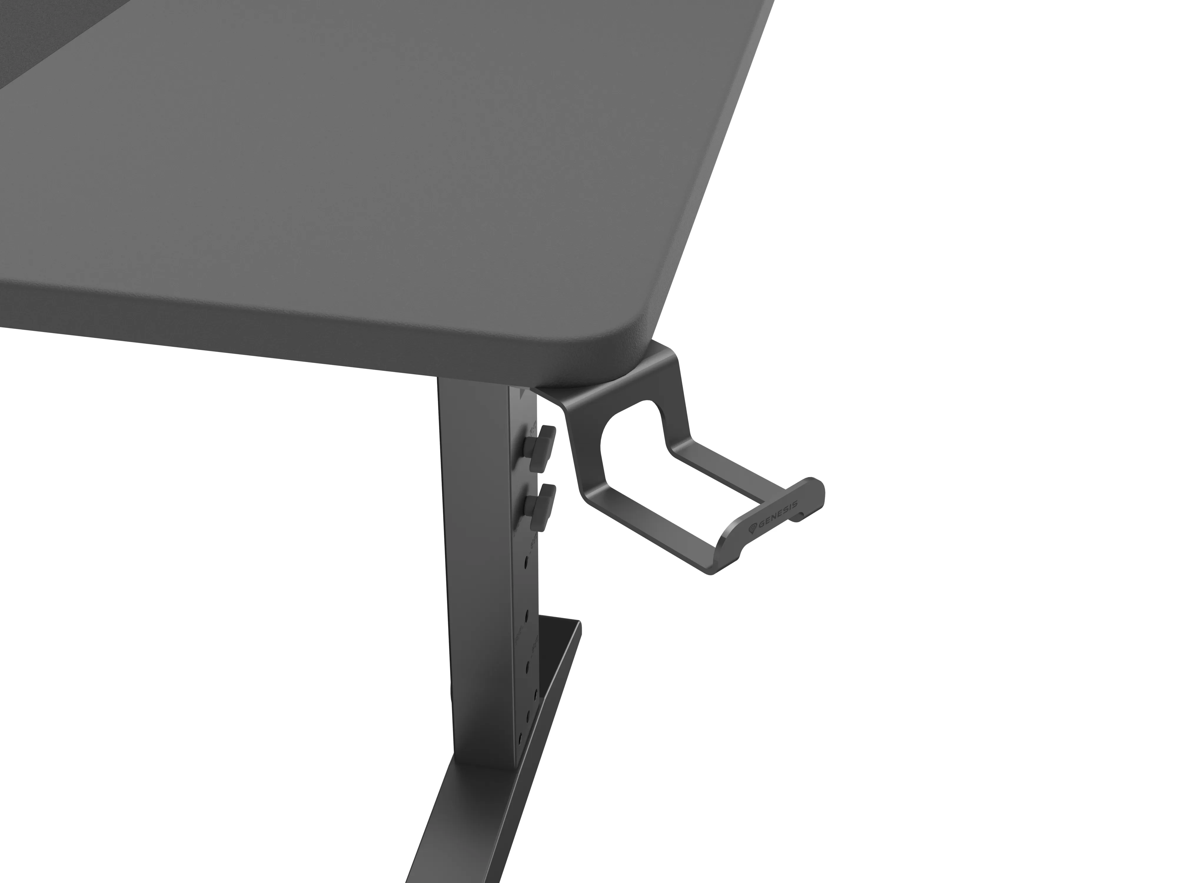 Biurko Genesis Holm Modular 140 140cm Regulacja wysokości Czarny