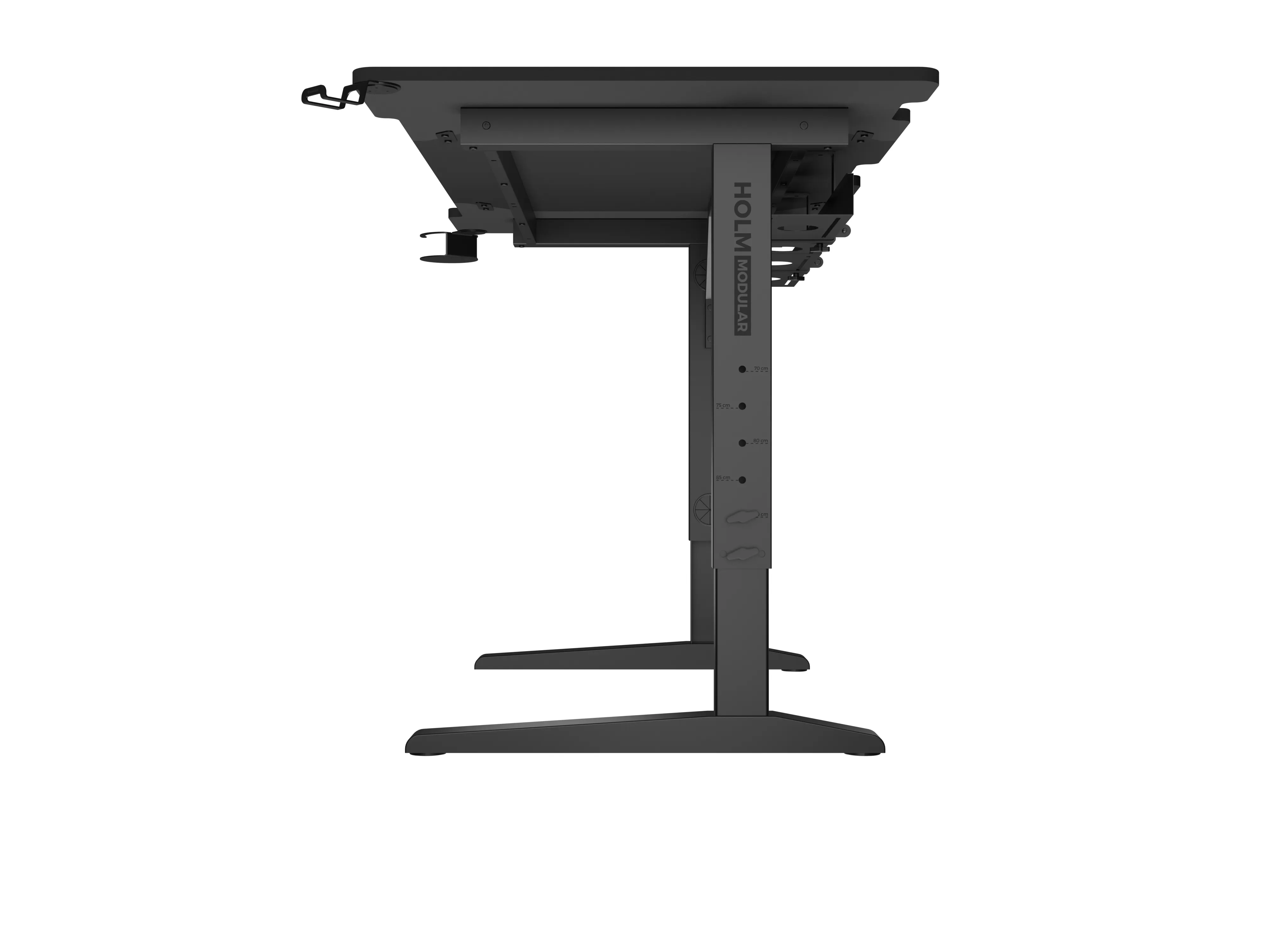 Biurko Genesis Holm Modular 140 140cm Regulacja wysokości Czarny