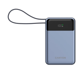 Powerbank Canyon OnPower 600 20000mAh z kablem USB-C PD 65W Grafitowy