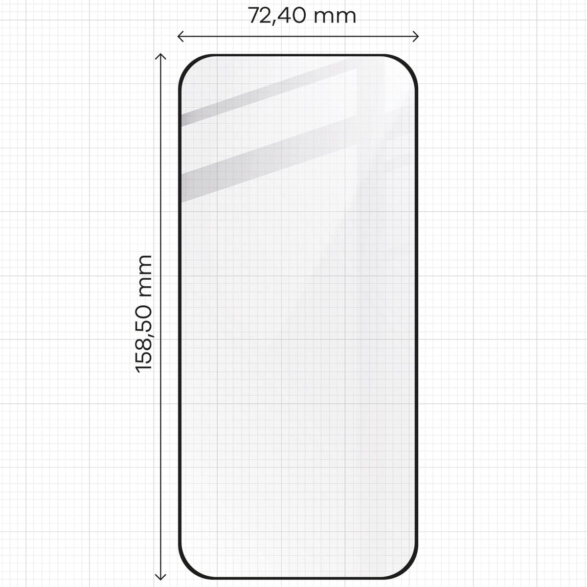 Szkło hartowane Bizon pełne Edge 2 do Google Pixel 9 Pro XL