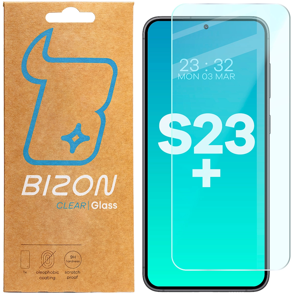 Szkło hartowane Bizon Clear 2 do Galaxy S23 Plus