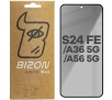 Szkło hartowane Bizon prywatyzujące pełne Edge Shadow do Galaxy S24 FE/A36 5G/A56 5G Przyciemniane