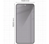 Szkło hartowane Bizon prywatyzujące pełne Edge Shadow do Galaxy S24 FE/A36 5G/A56 5G Przyciemniane