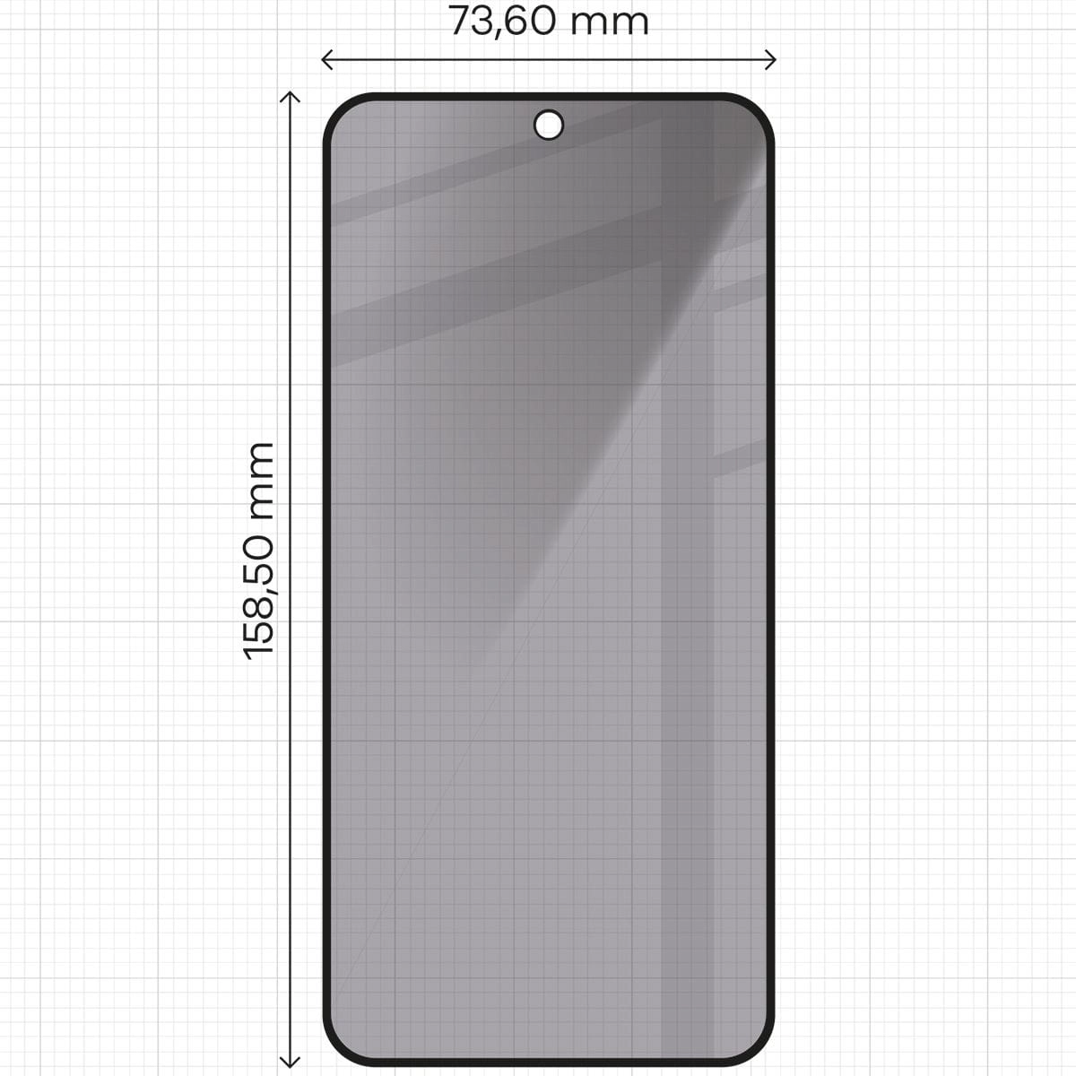 Szkło hartowane Bizon prywatyzujące pełne Edge Shadow do Galaxy S24 FE/A36 5G/A56 5G Przyciemniane