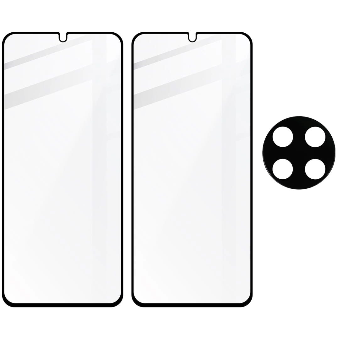 Zestaw ochronny Bizon 2x szkło + szybka na aparat Edge 2 Pack do Xiaomi Redmi 14C 4G