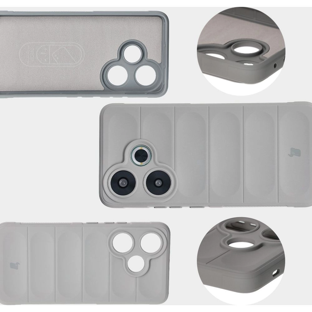 Etui Bizon Tur do Xiaomi Poco F6 Light Grey