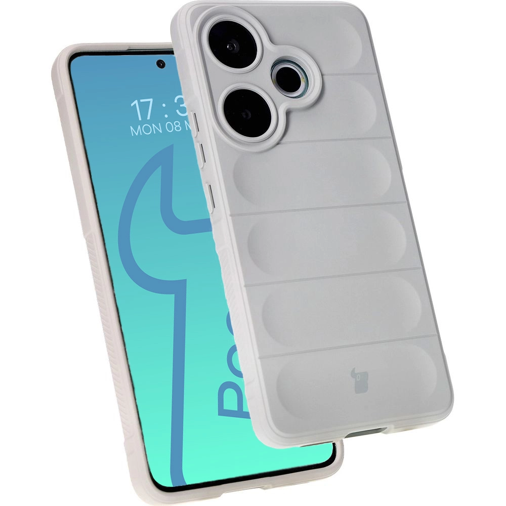Etui Bizon Tur do Xiaomi Poco F6 Light Grey
