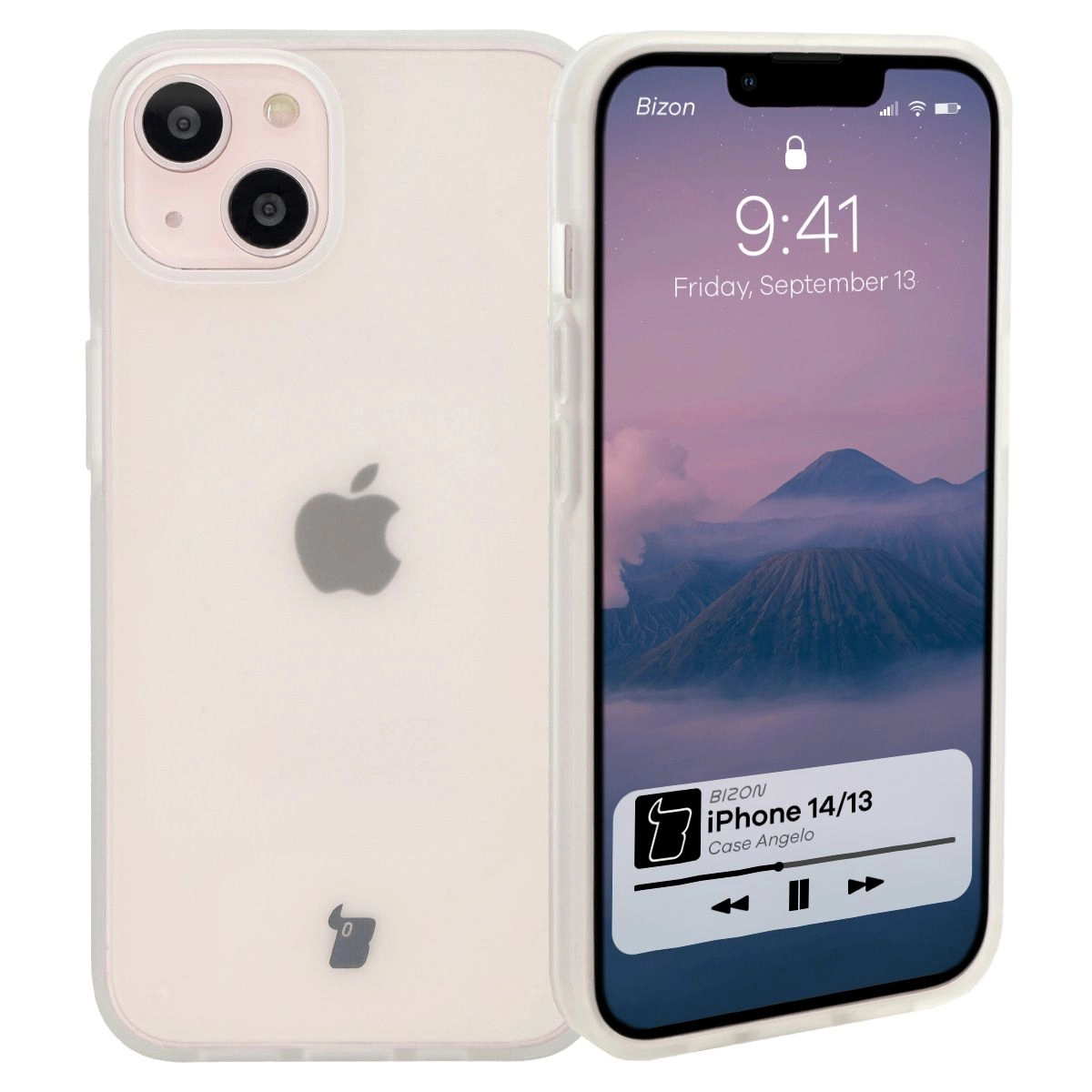 Etui Bizon Angelo do iPhone 13 / 14 Półprzezroczyste