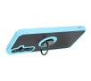 Etui Bizon z uchwytem na palec Hybrid Ring do Galaxy S24 FE Przydymione z jasnoniebieską ramką