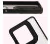 Etui Bizon z uchwytem na palec Hybrid Ring do Motorola Edge 50 Ultra Przydymione z czarną ramką