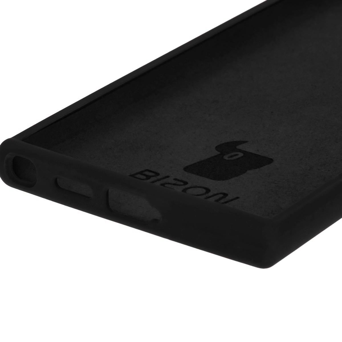 Etui Bizon Silikonowe Soft do Galaxy S24 Ultra Czarny