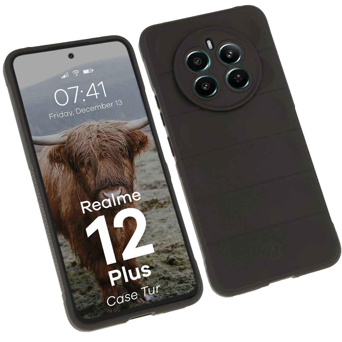 Etui Bizon Tur do Realme 12+ Black