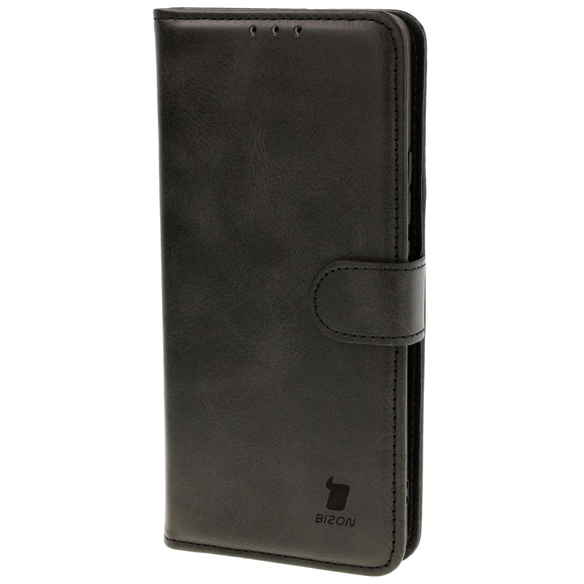 Etui Bizon z klapką Pocket do Realme GT 6/6T/Neo 6/Neo 6 SE Czarny