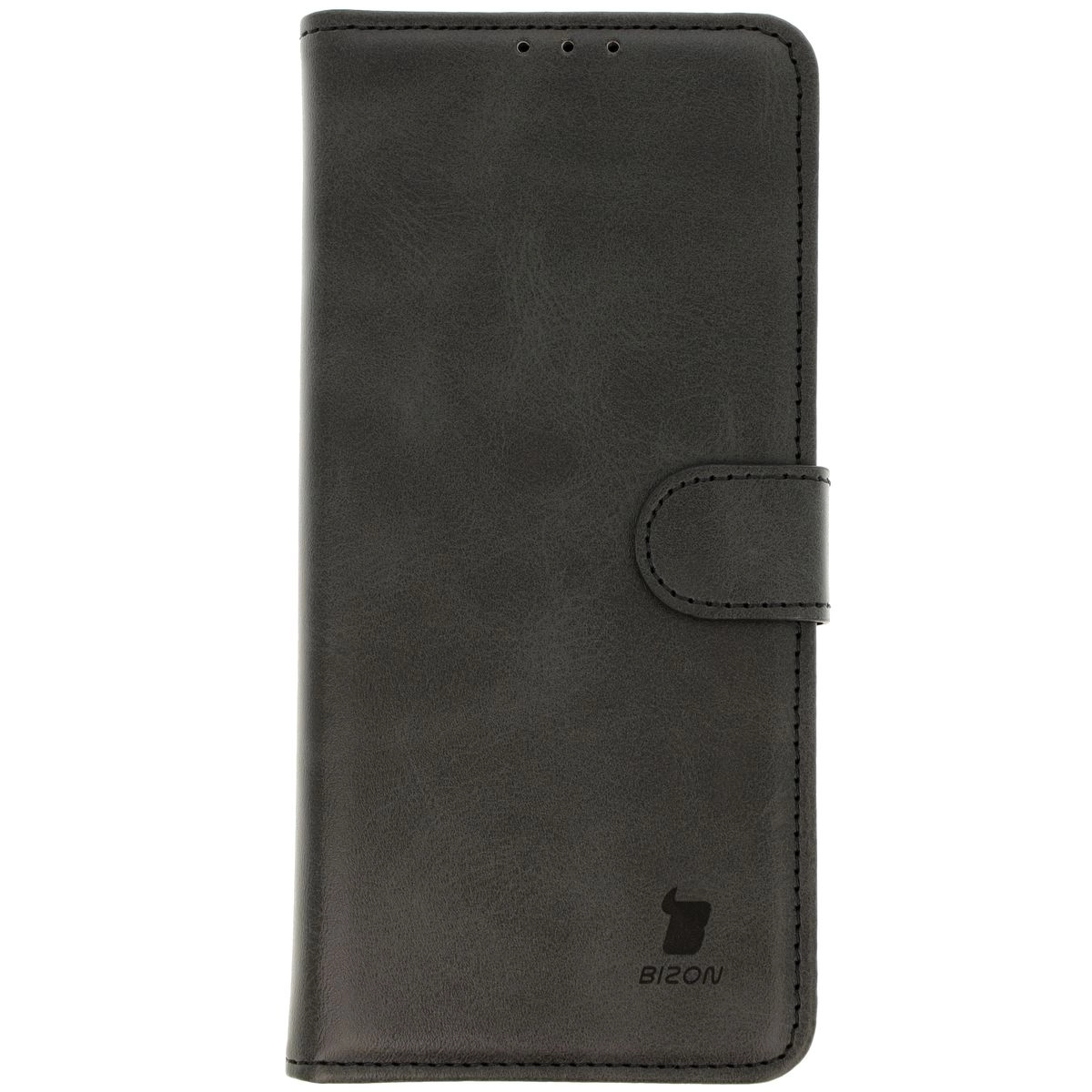 Etui Bizon z klapką Pocket do Realme GT 6/6T/Neo 6/Neo 6 SE Czarny