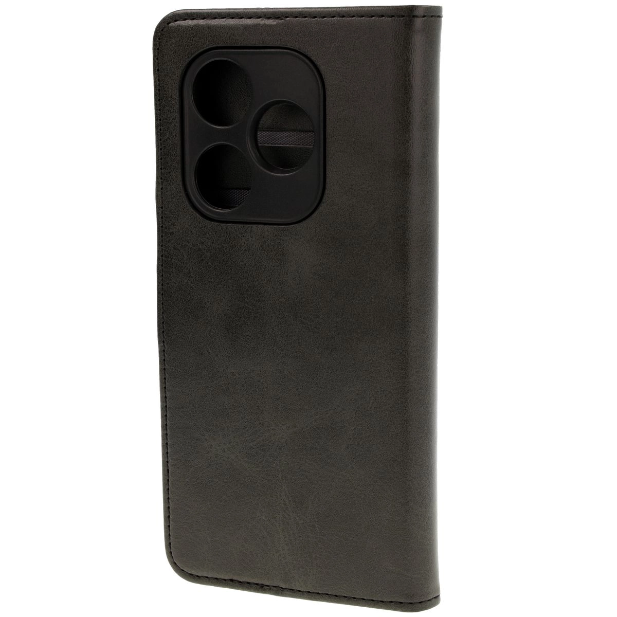 Etui Bizon z klapką Pocket do Realme GT 6/6T/Neo 6/Neo 6 SE Czarny