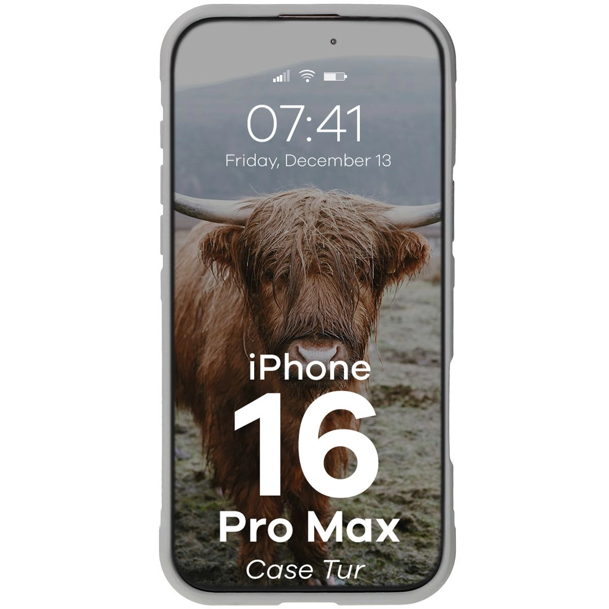 Etui Bizon Tur do iPhone 16 Pro Max Light Grey