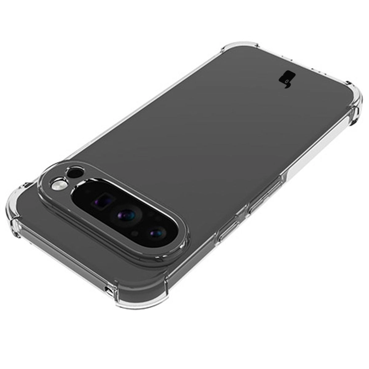 Etui Bizon Elastyczne Salpa do Google Pixel 9 Pro XL Przezroczysty
