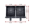 Frytkownica beztłuszczowa Ariete Air Fryer Dual 4623/00 1700W 8l
