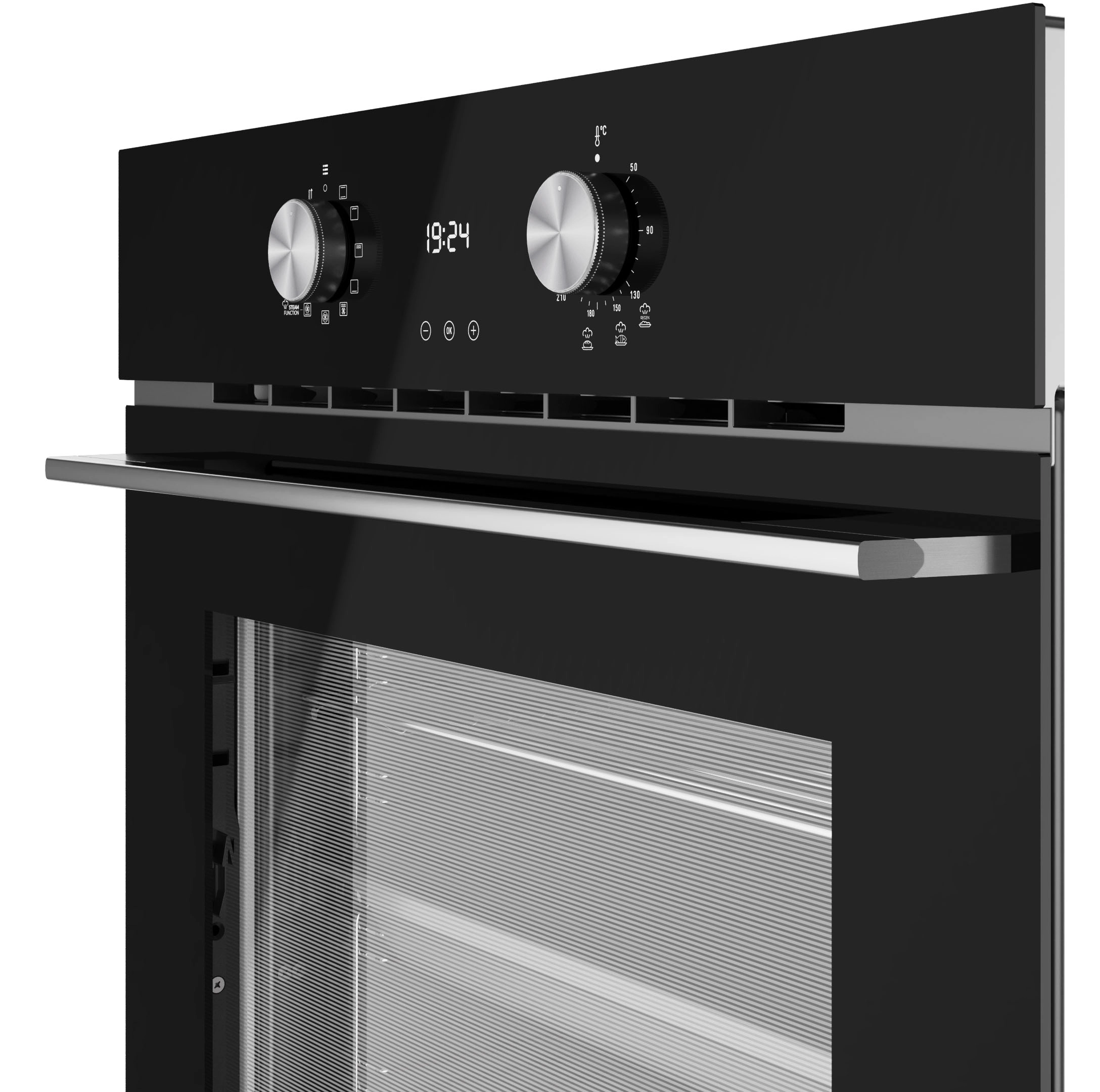 Piekarnik elektryczny parowy Teka HLB 8408 S BK EASY STEAM Termoobieg Czarny