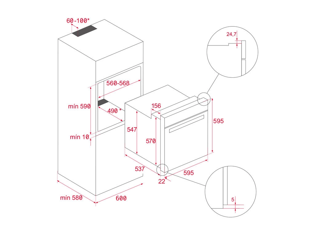 Piekarnik elektryczny parowy Teka HLB 8408 S BK EASY STEAM Termoobieg Czarny