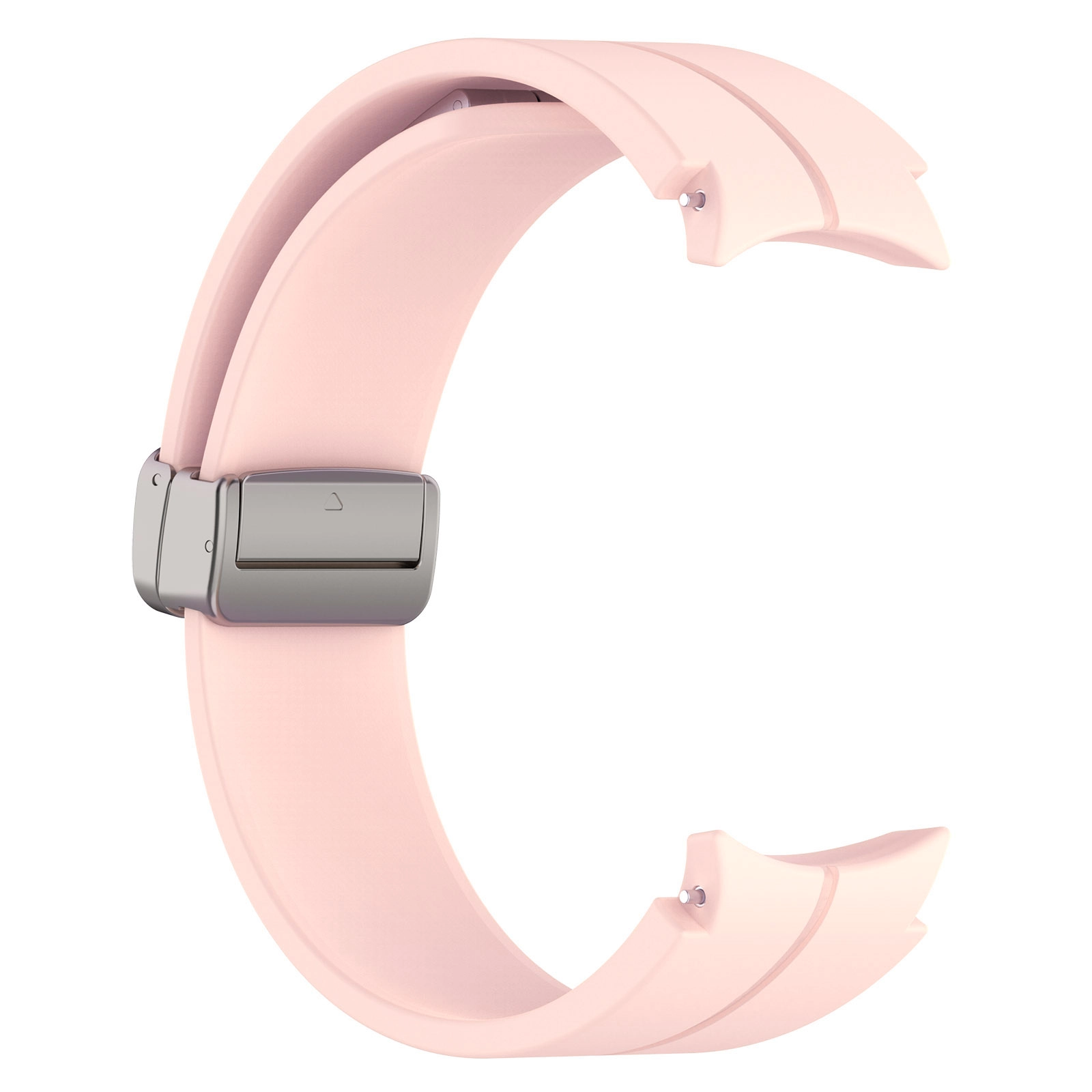 Pasek Bizon Strap Watch Silicone L do Galaxy Watch FE/7/6/6 Classic/5/5 Pro/4/4 Classic Jasno-różowy