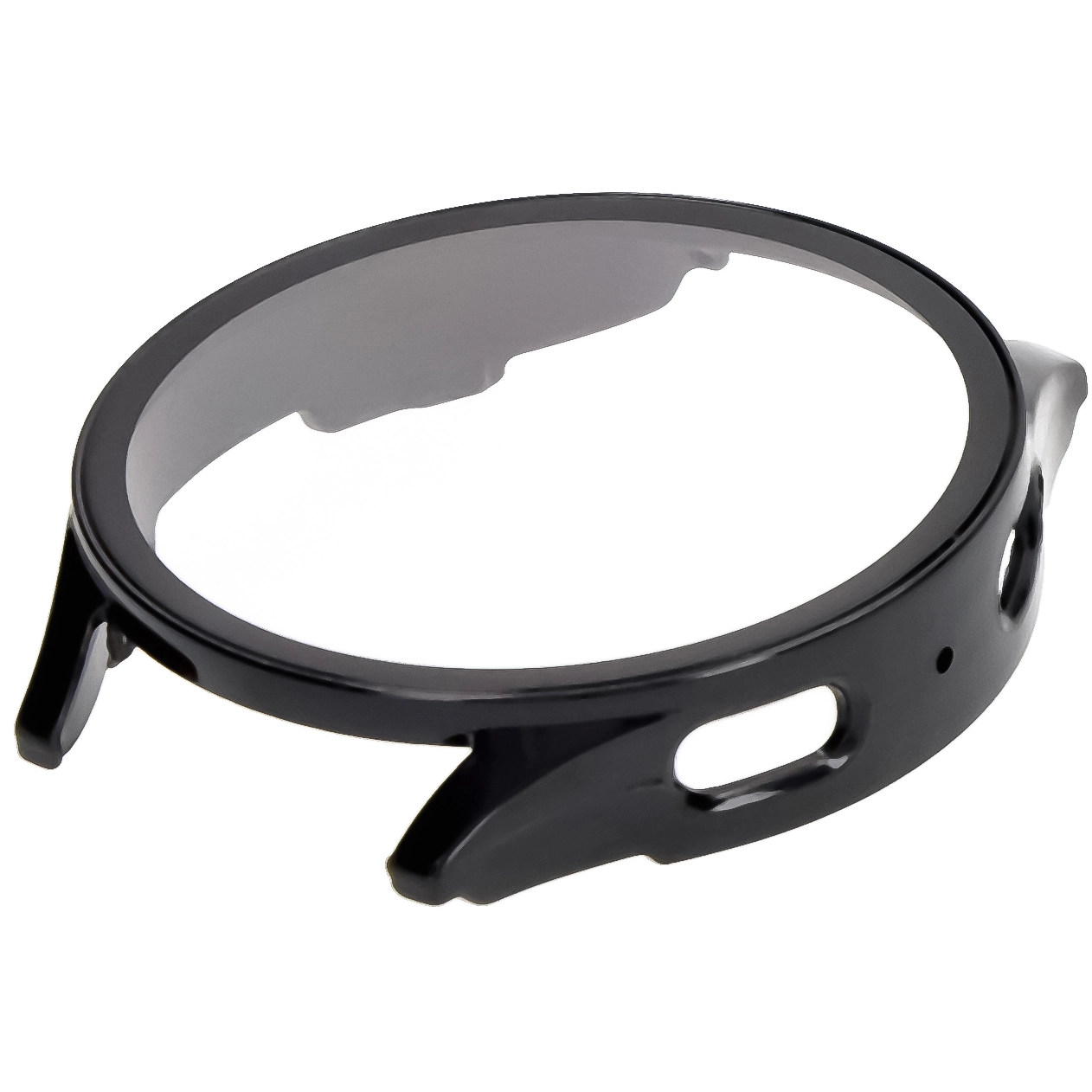 Nakładka na tarczę Bizon ze szkłem do Galaxy Watch 7 40mm Czarny