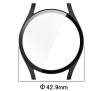 Nakładka na tarczę Bizon ze szkłem do Galaxy Watch 7 40mm Czarny