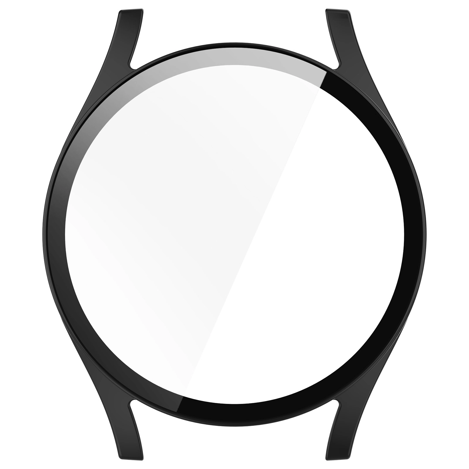 Nakładka na tarczę Bizon ze szkłem do Galaxy Watch 7 40mm Czarny