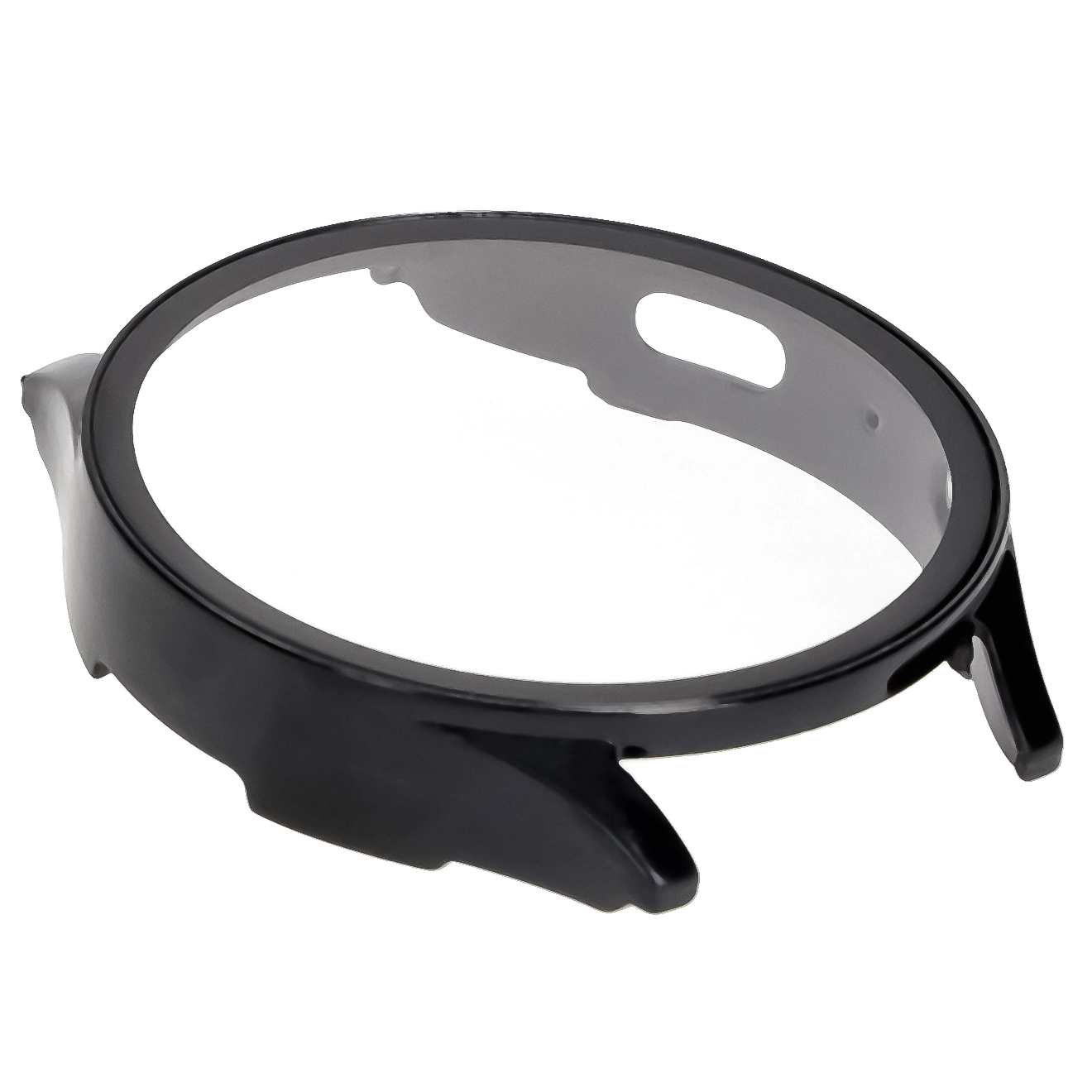 Nakładka na tarczę Bizon ze szkłem do Galaxy Watch 7 40mm Czarny