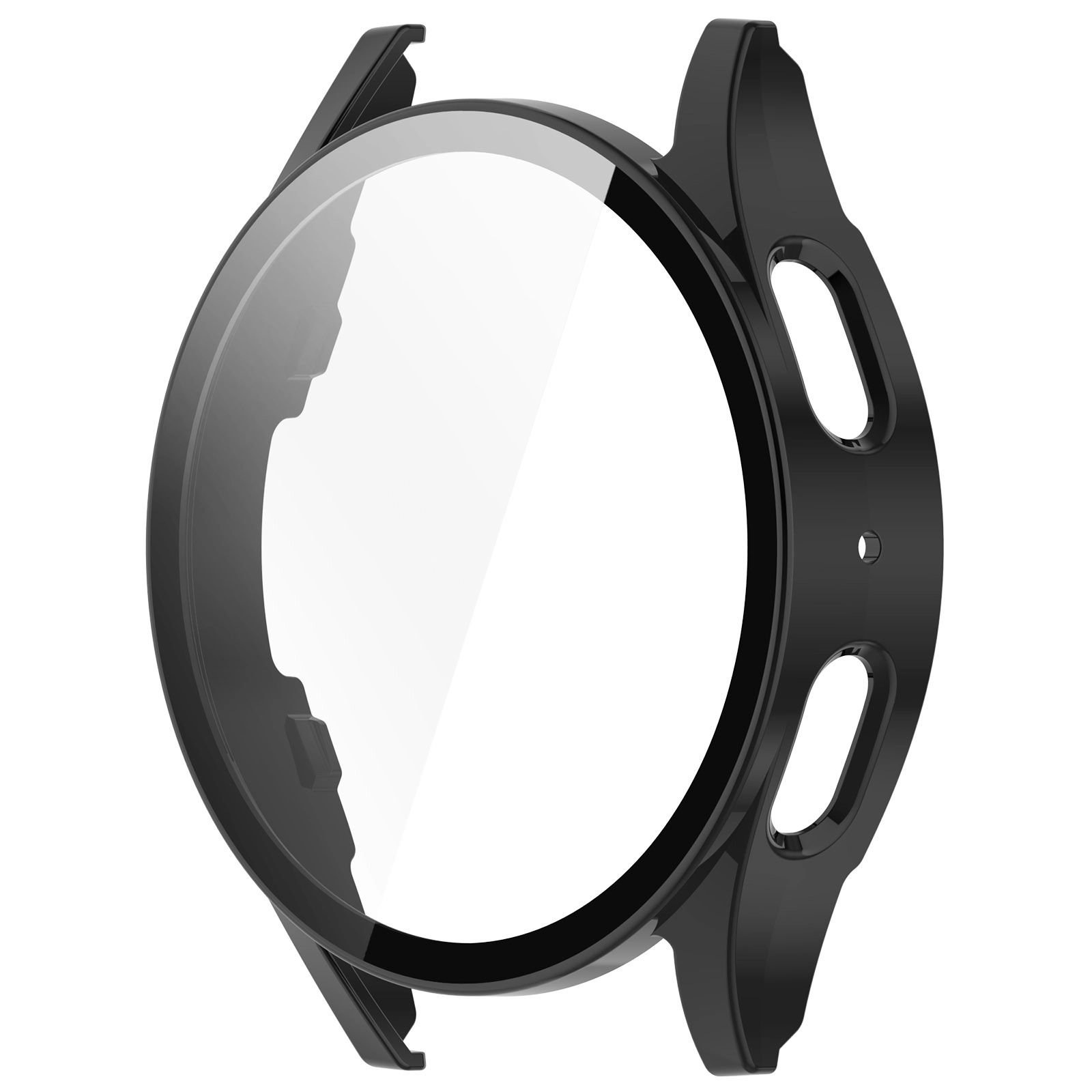 Nakładka na tarczę Bizon ze szkłem do Galaxy Watch 7 40mm Czarny
