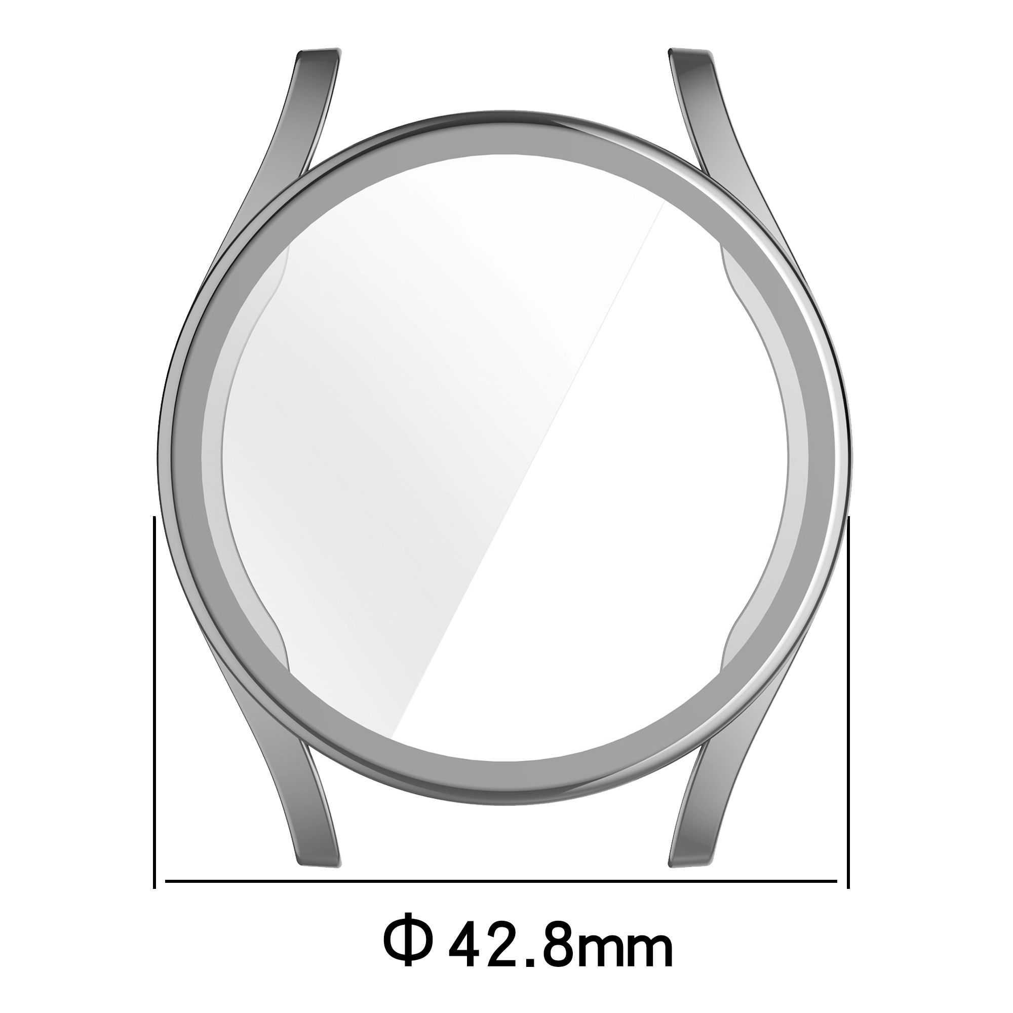 Nakładka na tarczę Bizon Felipe do Galaxy Watch 7 40mm Różowo-złoty