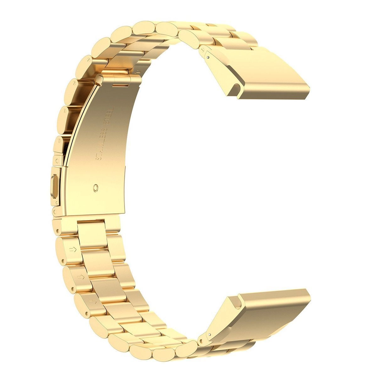 Bransoleta Bizon ze stali nierdzewnej Aura QuickFit 22mm Złoty