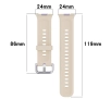 Pasek Bizon Strap Watch Silicone Pro SR do Huawei Watch Fit 3 Beżowy
