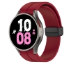 Pasek Bizon Strap Watch Silicone L do Galaxy Watch FE/7/6/6 Classic/5/5 Pro/4/4 Classic Burgundowy