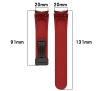Pasek Bizon Strap Watch Silicone L do Galaxy Watch FE/7/6/6 Classic/5/5 Pro/4/4 Classic Burgundowy