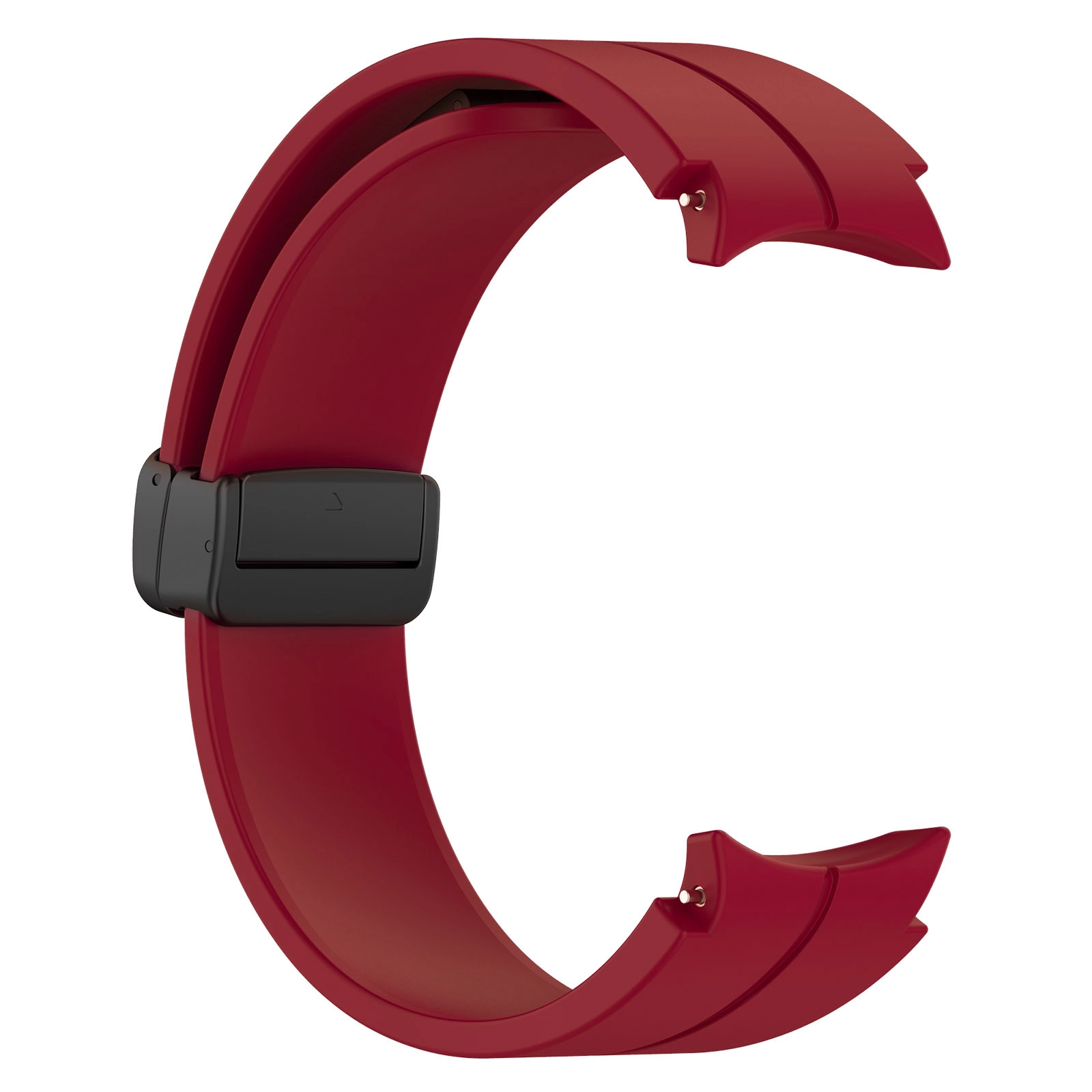 Pasek Bizon Strap Watch Silicone L do Galaxy Watch FE/7/6/6 Classic/5/5 Pro/4/4 Classic Burgundowy