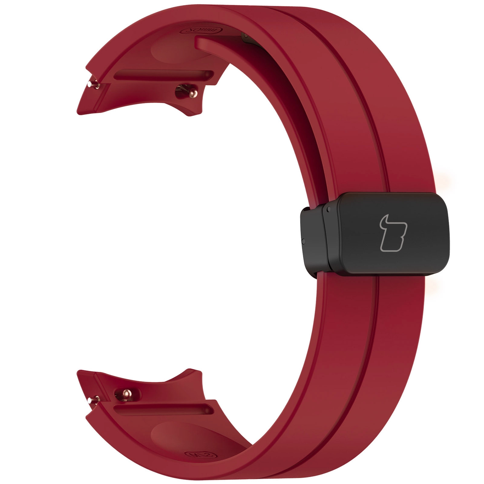 Pasek Bizon Strap Watch Silicone L do Galaxy Watch FE/7/6/6 Classic/5/5 Pro/4/4 Classic Burgundowy