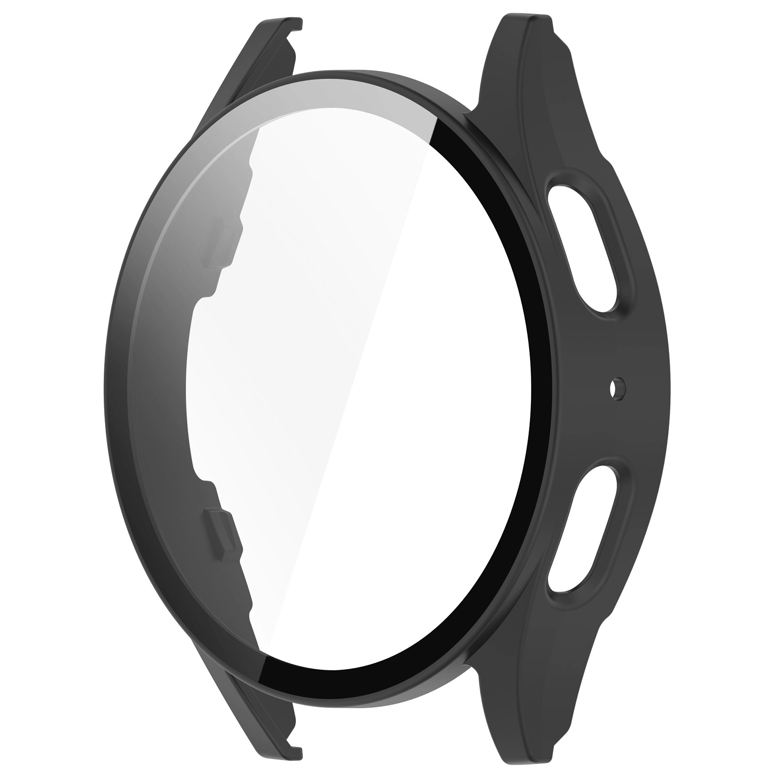 Nakładka na tarczę Bizon ze szkłem do Galaxy Watch 7 40mm Czarny Matowy