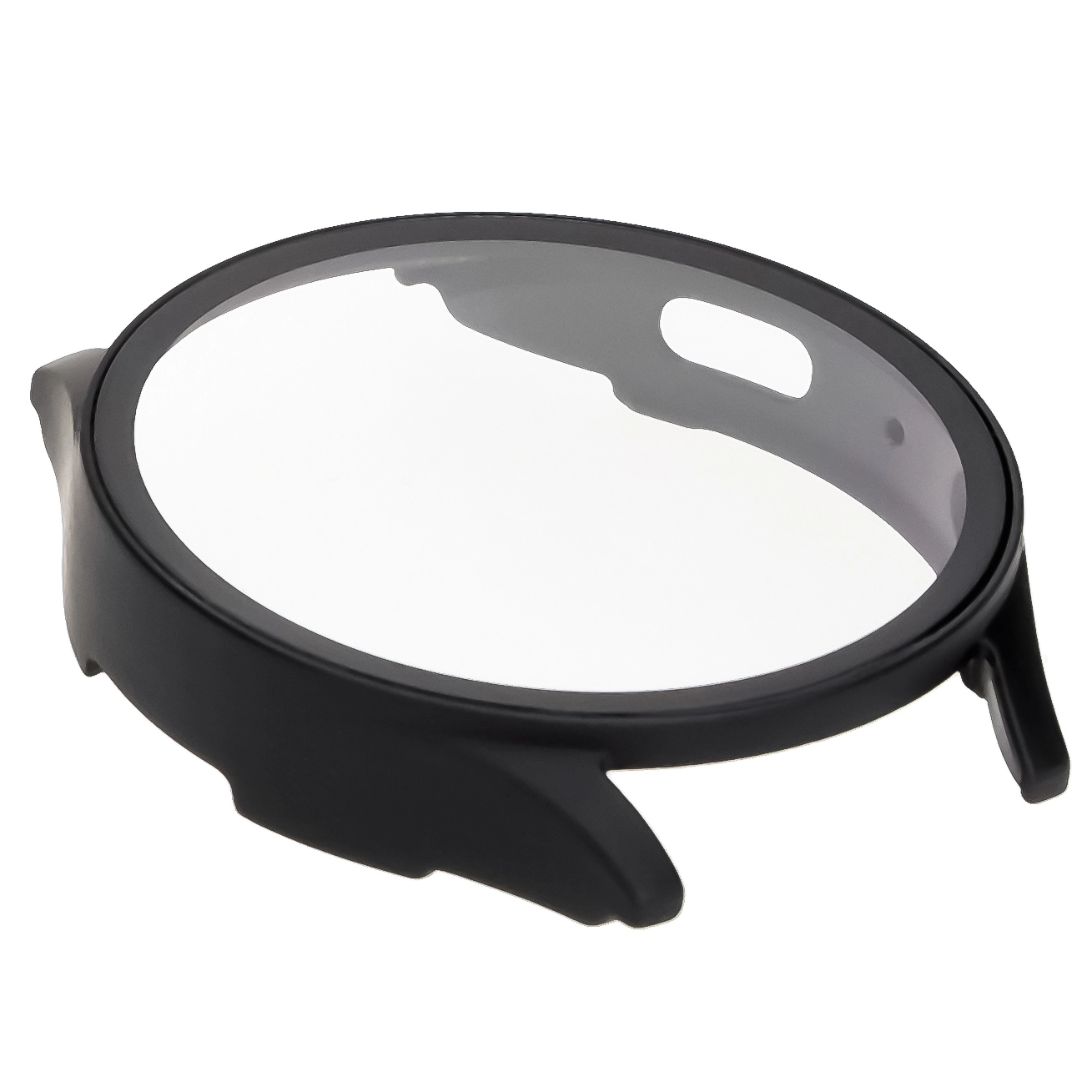Nakładka na tarczę Bizon ze szkłem do Galaxy Watch 7 40mm Czarny Matowy