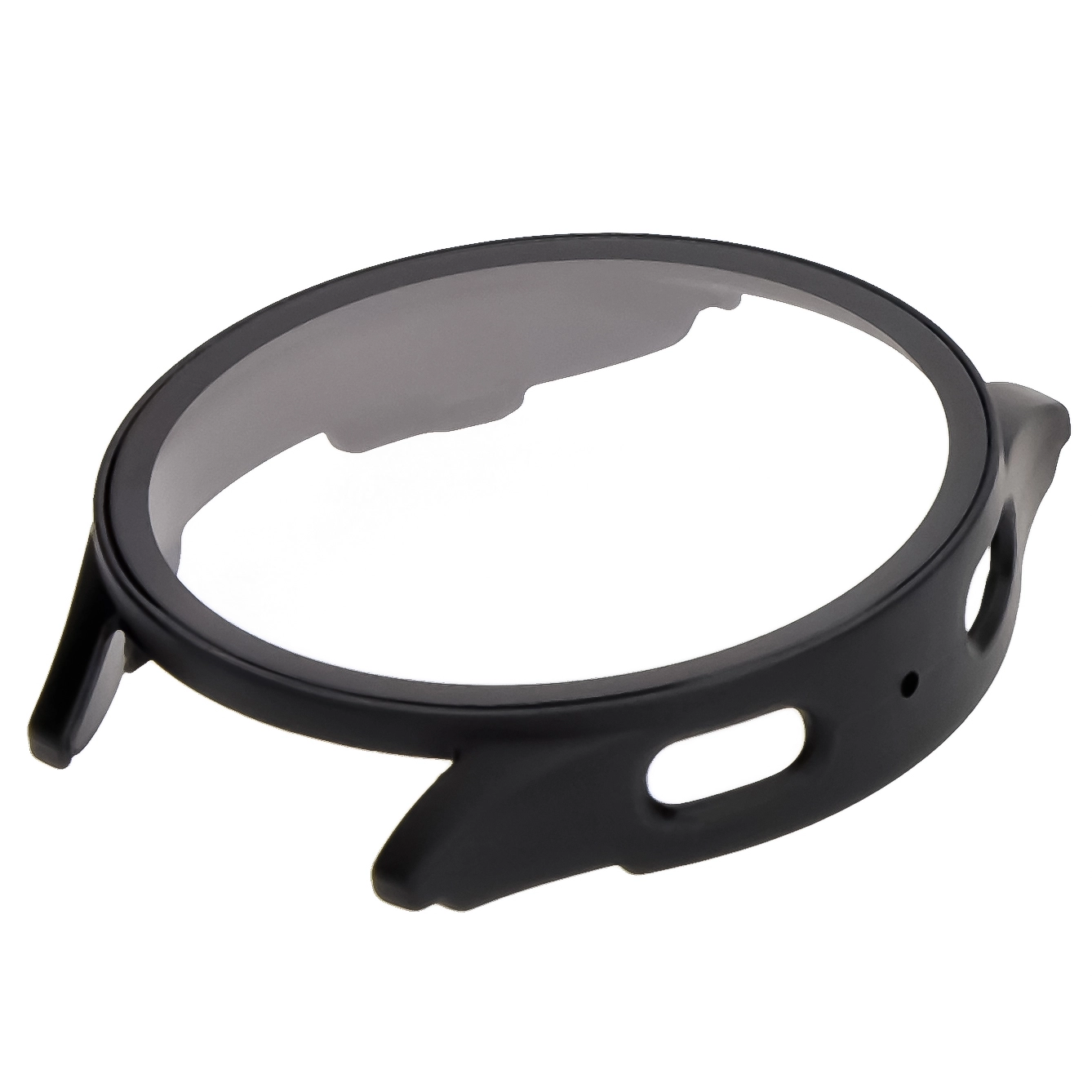 Nakładka na tarczę Bizon ze szkłem do Galaxy Watch 7 40mm Czarny Matowy