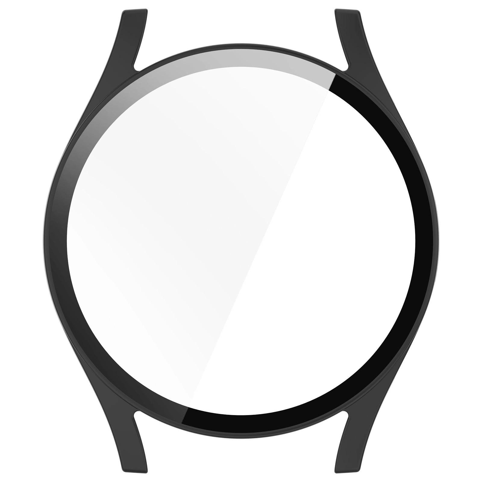 Nakładka na tarczę Bizon ze szkłem do Galaxy Watch 7 40mm Czarny Matowy
