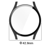 Nakładka na tarczę Bizon ze szkłem do Galaxy Watch 7 40mm Czarny Matowy