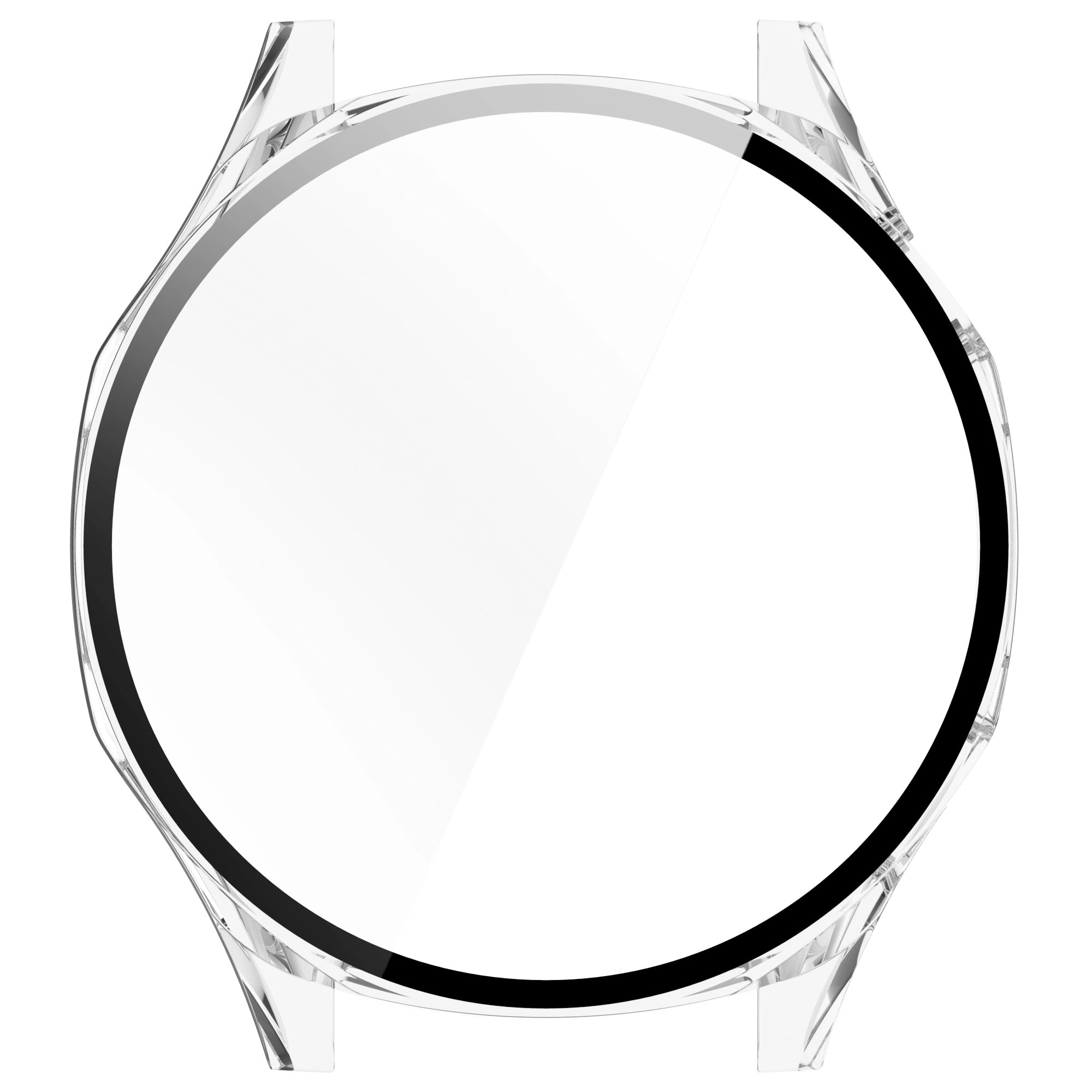 Nakładka na tarczę Bizon ze szkłem do Huawei Watch GT 5 46mm Przezroczysty