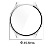 Nakładka na tarczę Bizon ze szkłem do Huawei Watch GT 5 46mm Przezroczysty