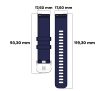 Pasek Bizon Strap Watch Silicone Pro T QuickRelease 18mm Pudrowy róż